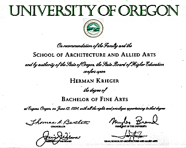Univ. Oregon  Diploma